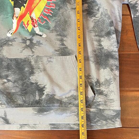 ACDC Hoodie Adult 2XL Tie Gray Dye High Voltage Rock Music Band Angus Young - Picture 5 of 6